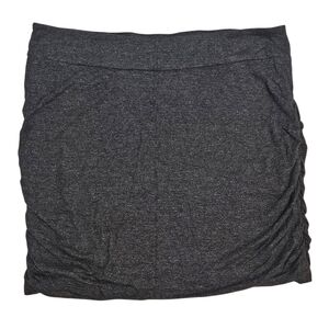 Reitmans Charcoal Gray Ruched Knit Skirt